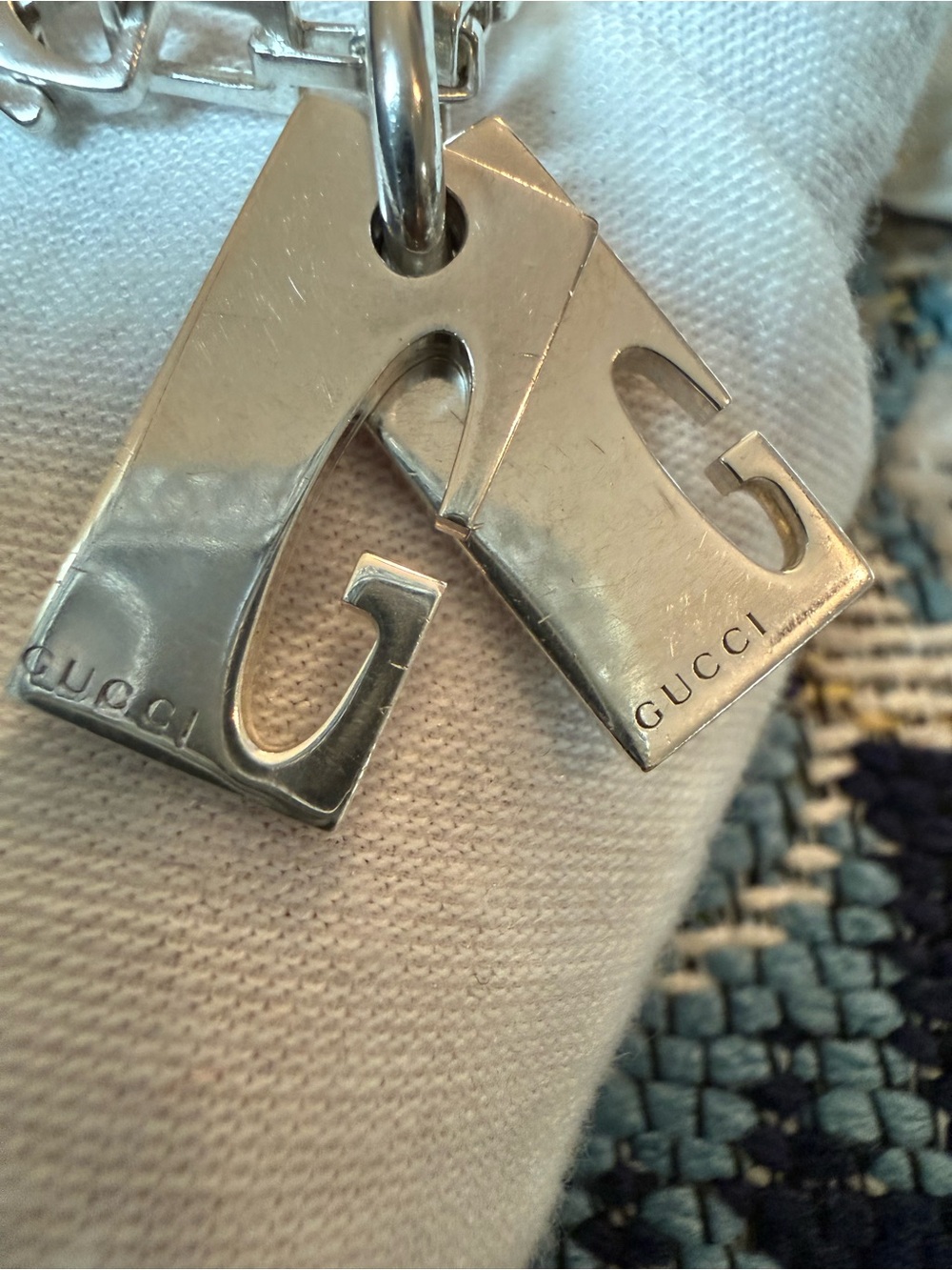 🔥EUC Gucci Sterling Silver Double G Stretch Charm Bracelet Italy🔥 - Picture 6 of 15